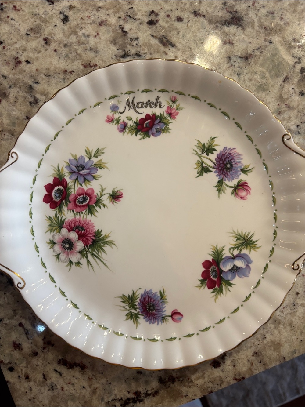 March Floral Royal Albert Bone China Serving Plate